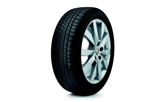 Complete winter alloy wheel CRYSTAL 17" for OCTAVIA III